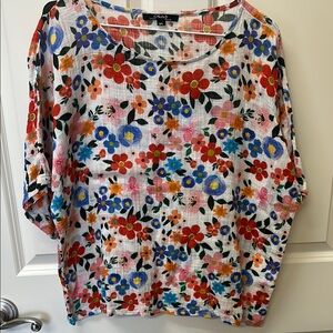 Colorful Floral Women's Top